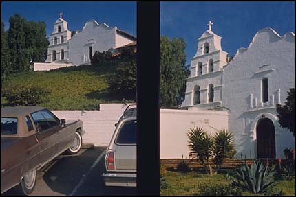 Comparison-2 Views of Spanish mission